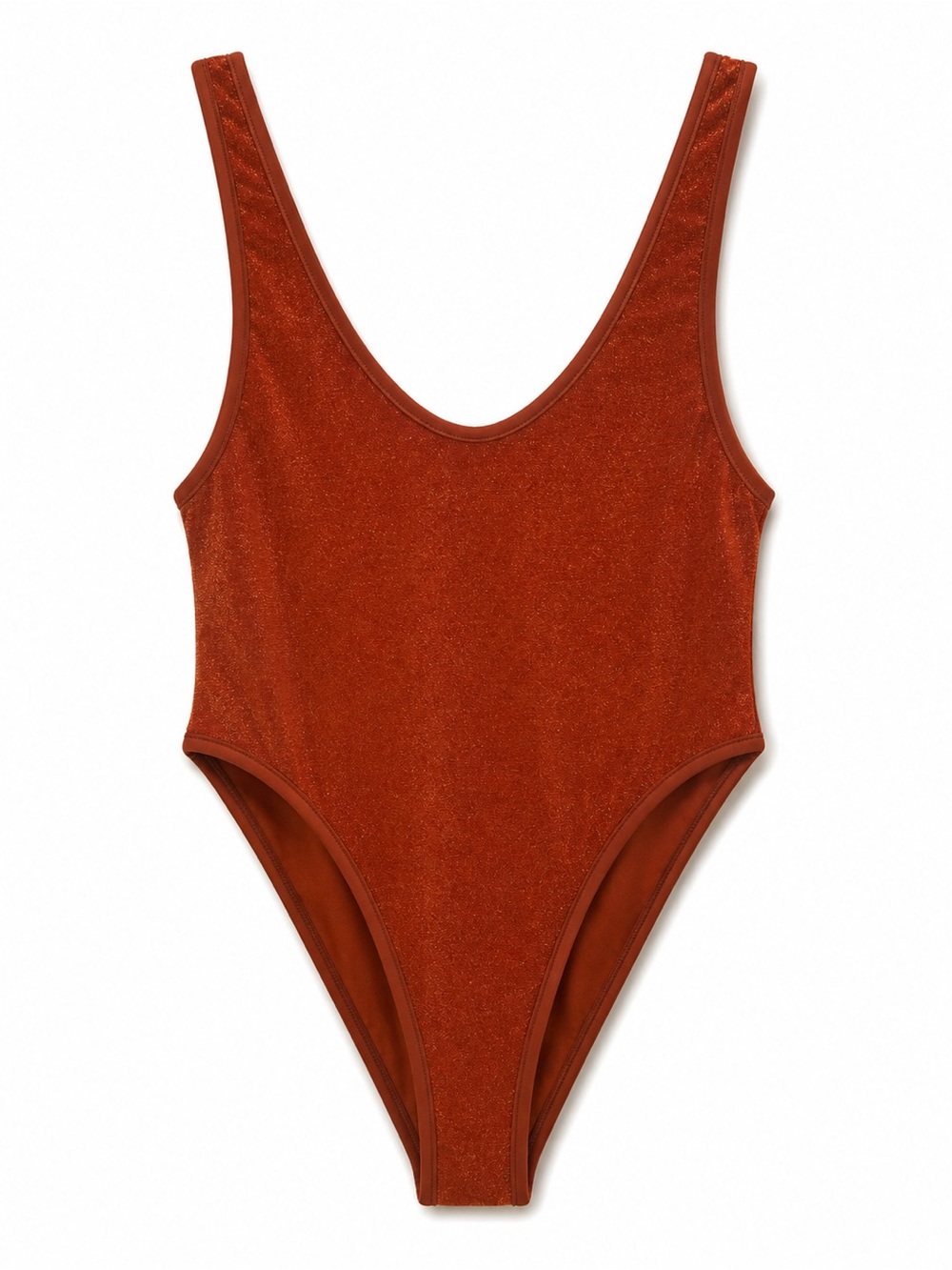 New NEENA SWIM Rust Shimmer One-Piece Swimsuit for Women
